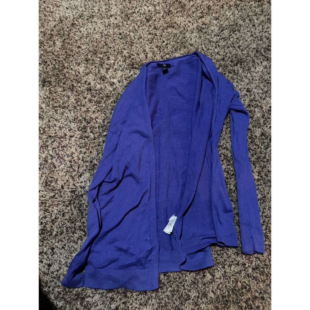 Gap Womens Purple Open Front Cardigan Sweater Long Sleeve Size S Small